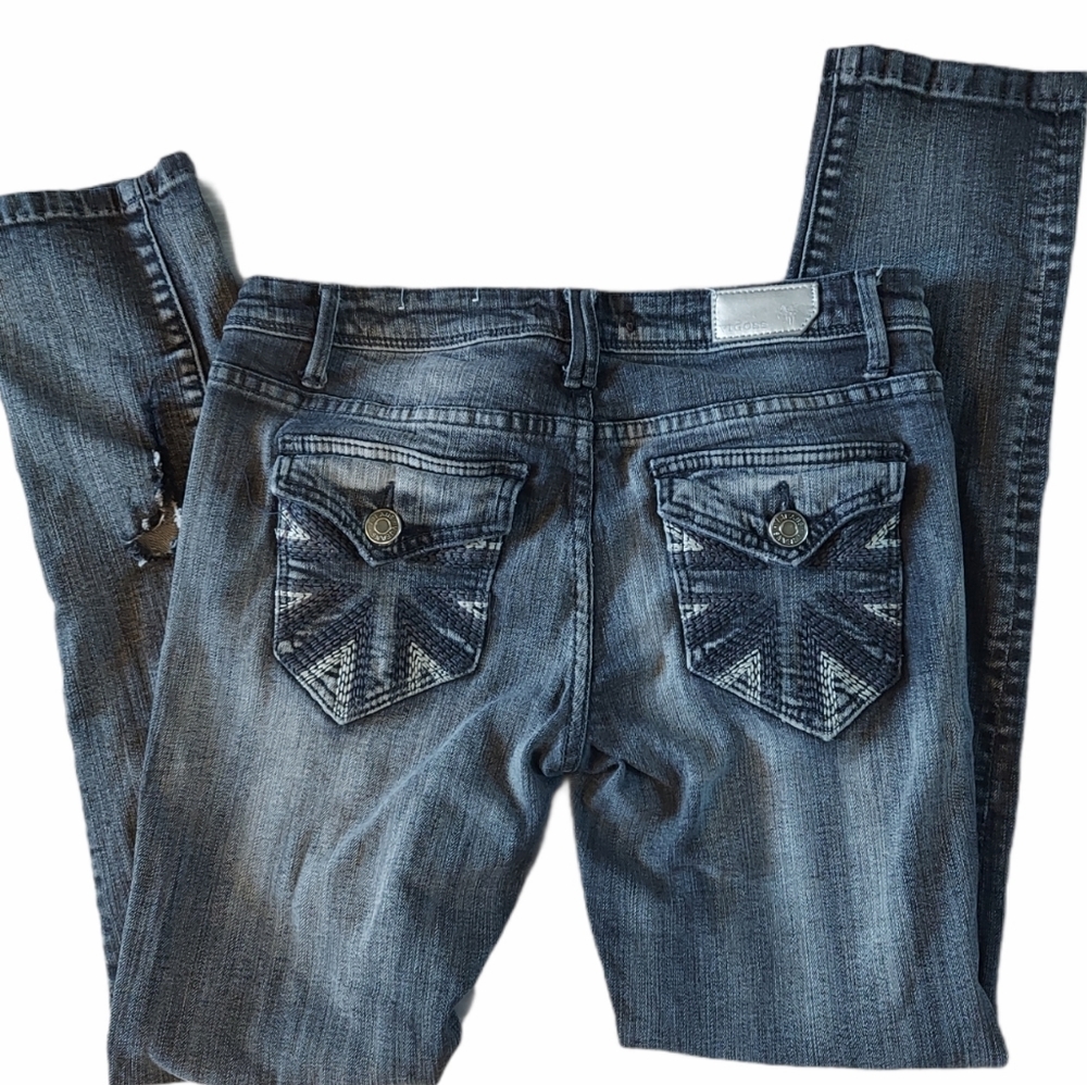 Vigoss The Britain Skinny Stretch Gray Size 5